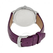 Load image into Gallery viewer, Classima White Dial Purple Leather Ladies Watch 10224