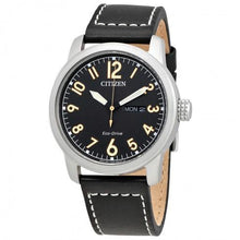 Load image into Gallery viewer, Eco-Drive Chandler Black Dial Men&#39;s Leather Watch